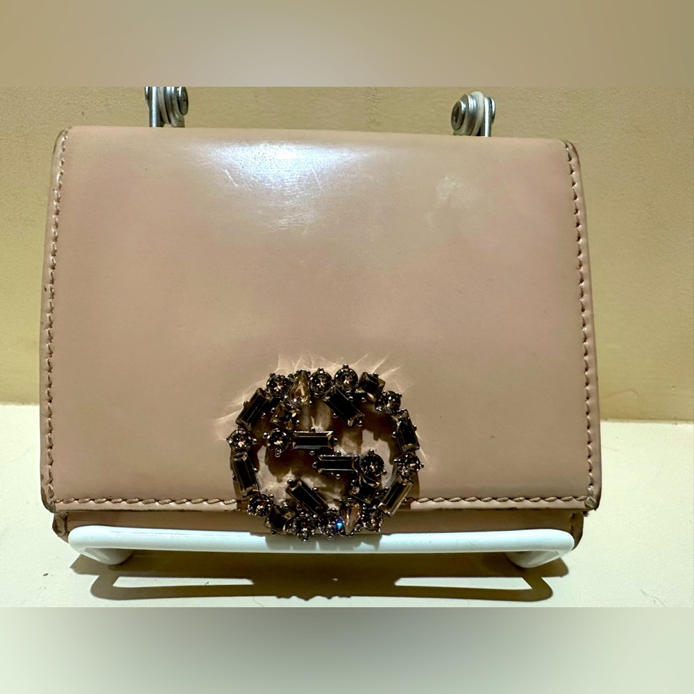 Gucci Interlocking G Crystal Bifold Wallet
